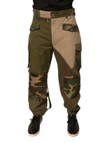 Pantalon cargo de survêtement multicolore à motifs patchwork de Dolce &amp; Gabbana