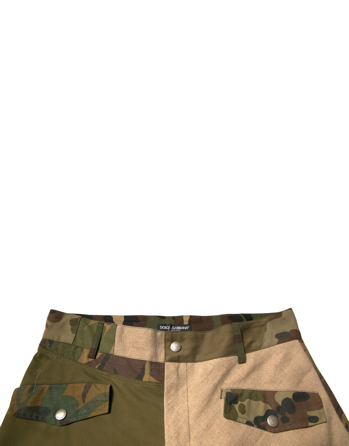 Pantalon cargo de survêtement multicolore à motifs patchwork de Dolce &amp; Gabbana