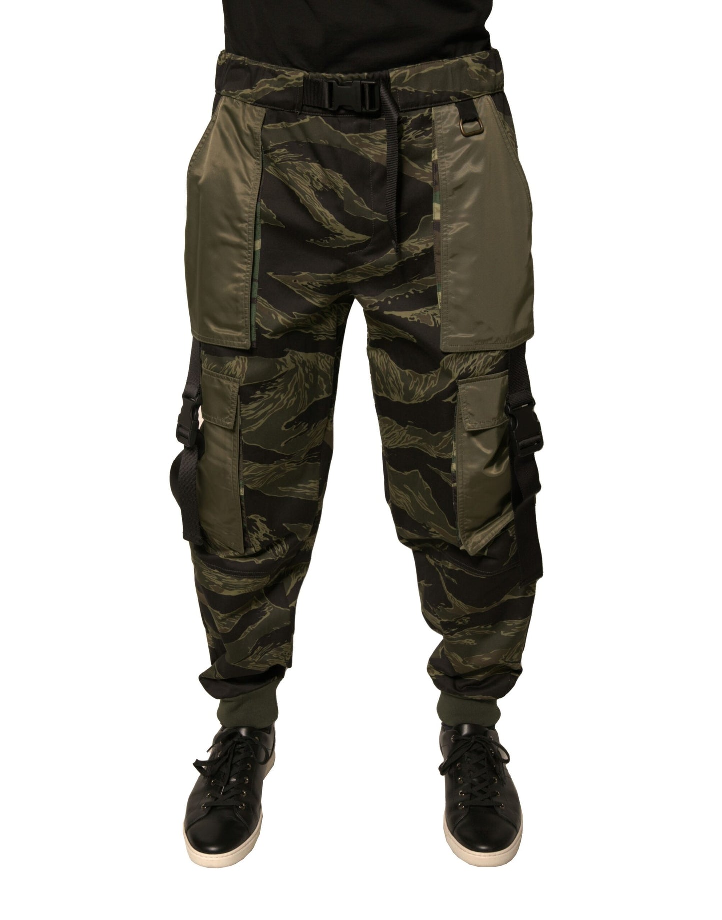 Dolce &amp; Gabbana groene katoenen cargo joggingsbroek