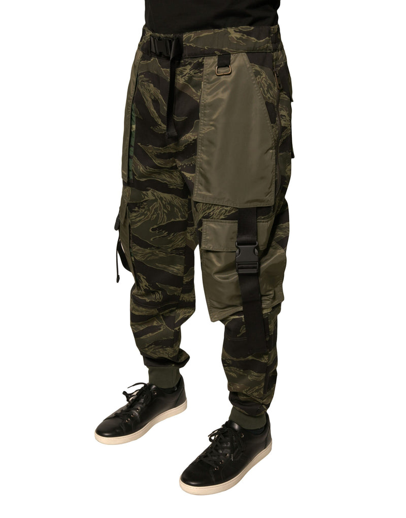 Dolce &amp; Gabbana groene katoenen cargo joggingsbroek