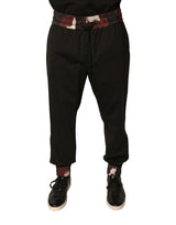 Pantalon de jogging en laine noir à motif camouflage Dolce &amp; Gabbana