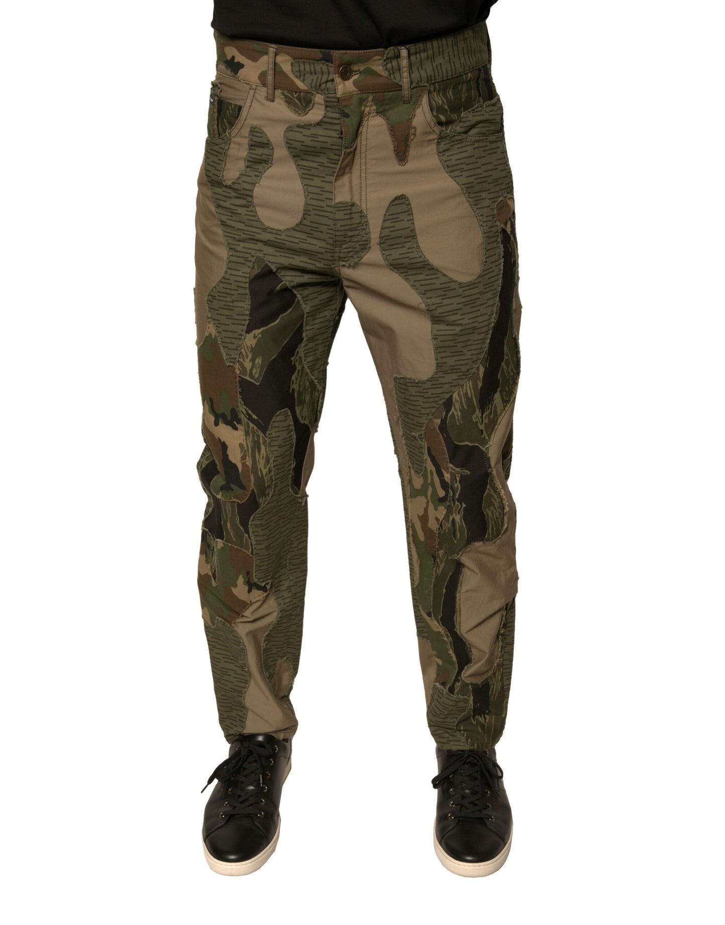 Dolce &amp; Gabbana camouflagebroek van katoen in meerdere kleuren