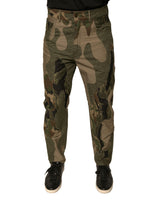 Pantalon en coton multicolore à motif camouflage de Dolce &amp; Gabbana