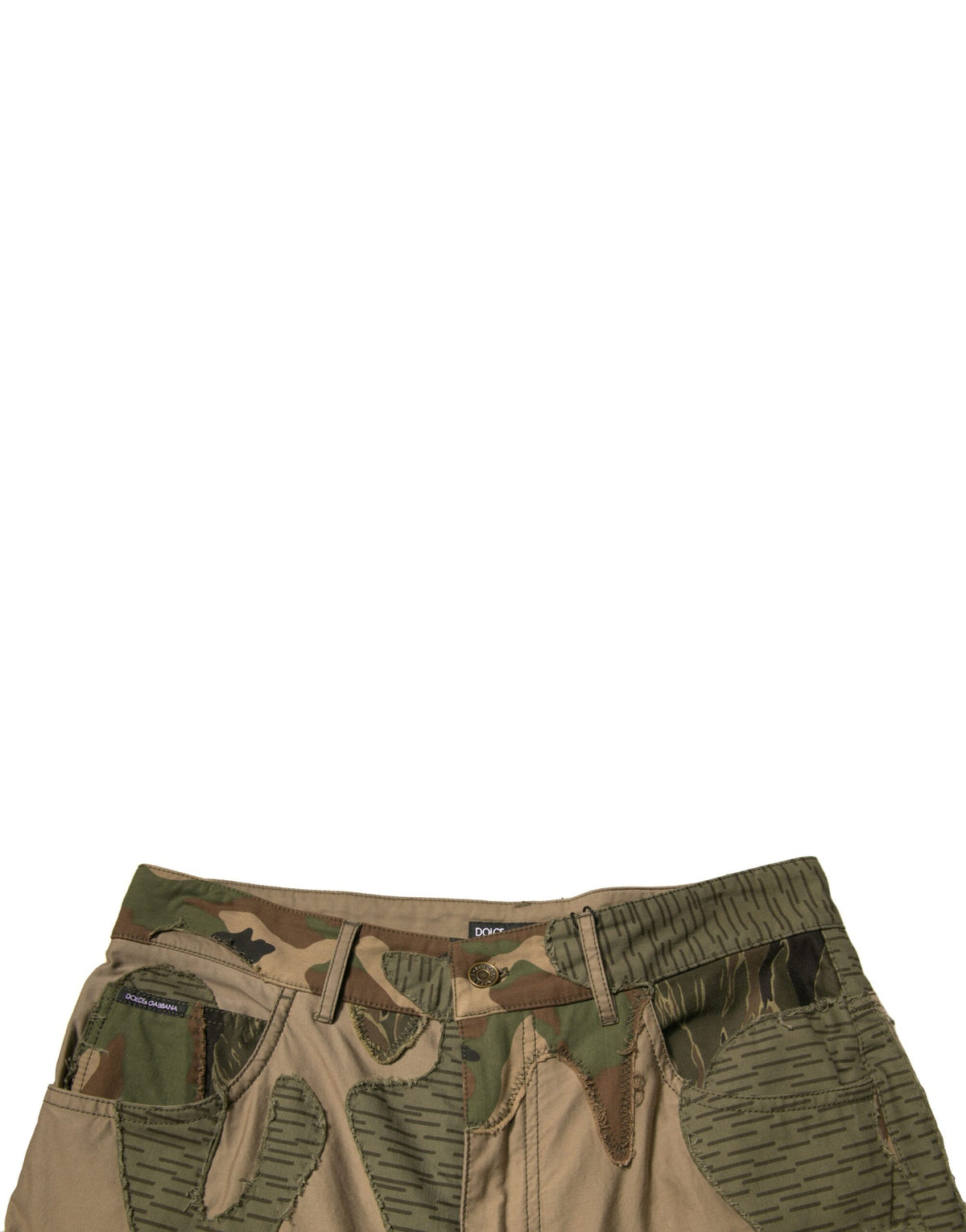 Pantalon en coton multicolore à motif camouflage de Dolce &amp; Gabbana