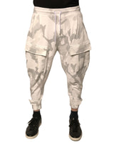 Pantalon cargo jogger blanc à camouflage de Dolce &amp; Gabbana