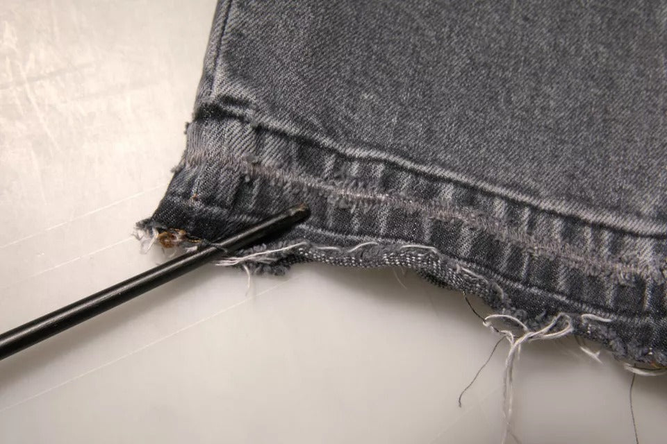 Jeans skinny en coton extensible gris avec logo Dolce &amp; Gabbana