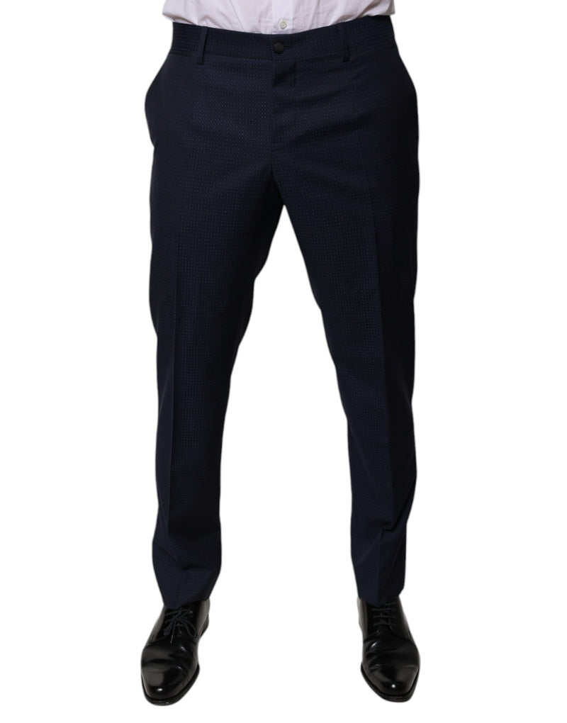 Dolce &amp; Gabbana donkerblauwe katoenen herenbroek