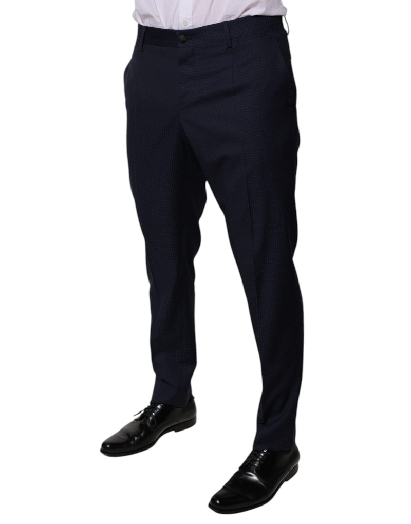 Dolce &amp; Gabbana donkerblauwe katoenen herenbroek