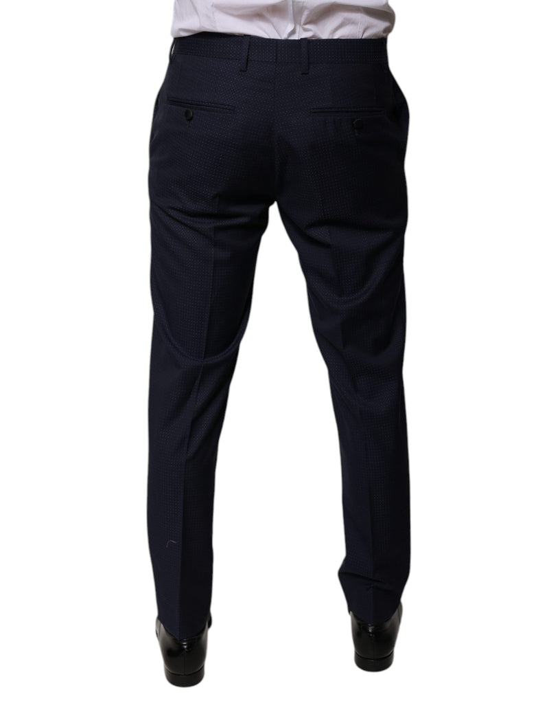 Dolce &amp; Gabbana donkerblauwe katoenen herenbroek
