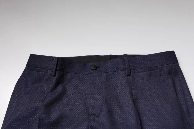 Dolce &amp; Gabbana donkerblauwe katoenen herenbroek