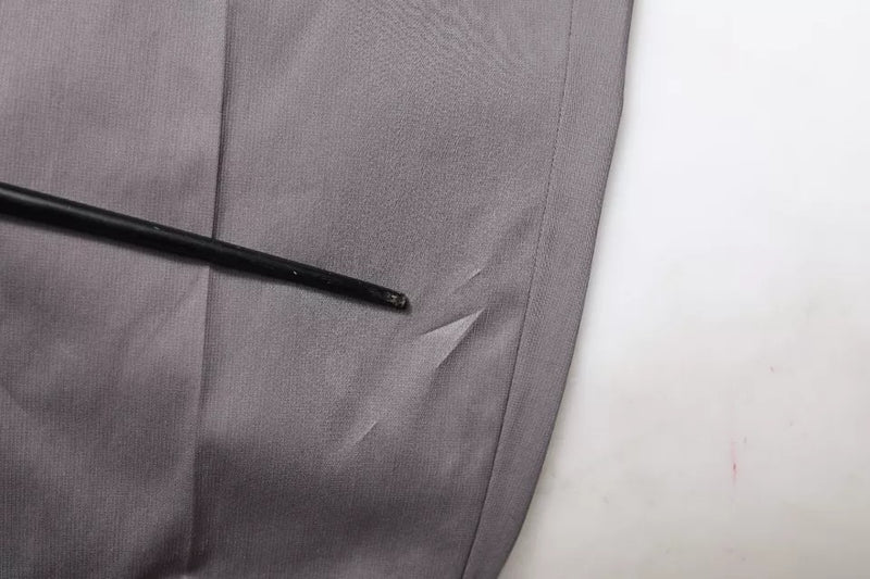 Dolce &amp; Gabbana donkergrijze broekspijpen met middelhoge taille