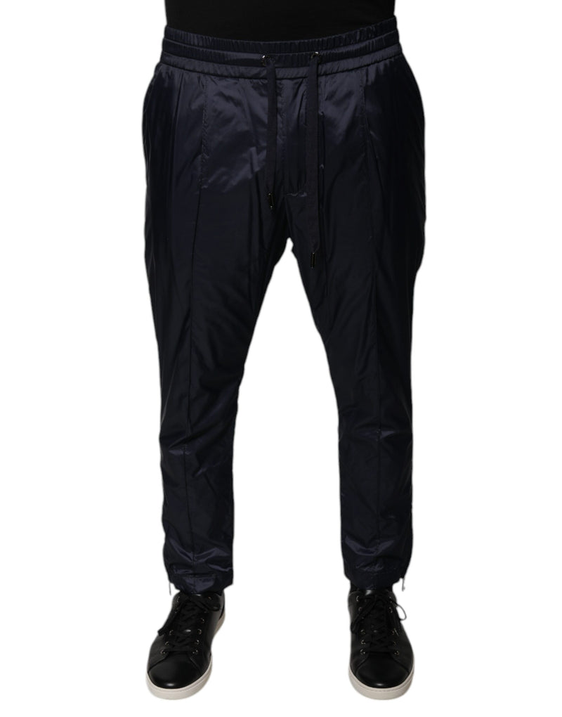 Dolce &amp; Gabbana donkerblauwe katoenen skinny sweatpants
