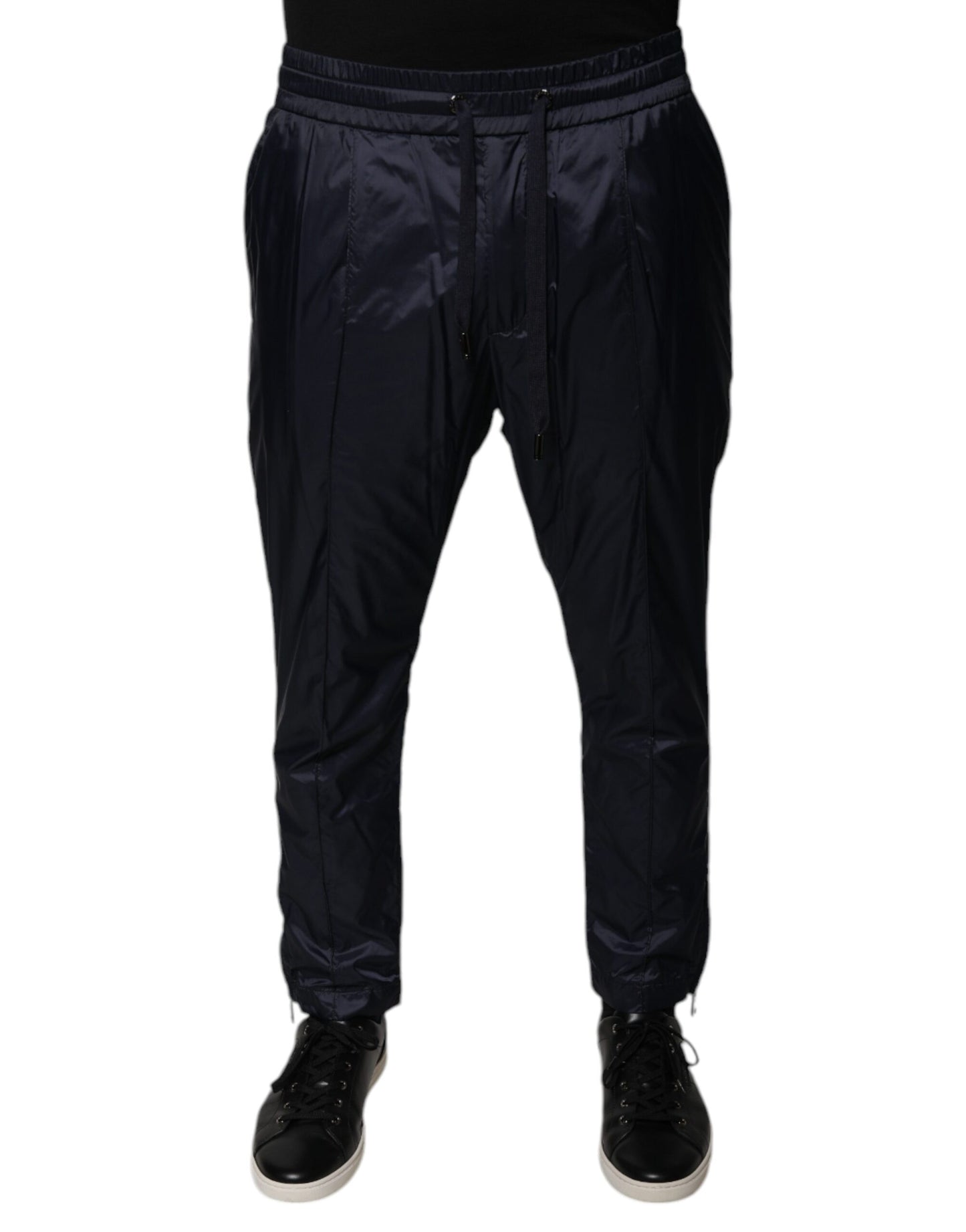 Dolce &amp; Gabbana donkerblauwe katoenen skinny sweatpants