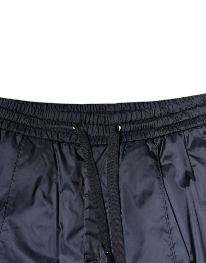 Dolce &amp; Gabbana donkerblauwe katoenen skinny sweatpants