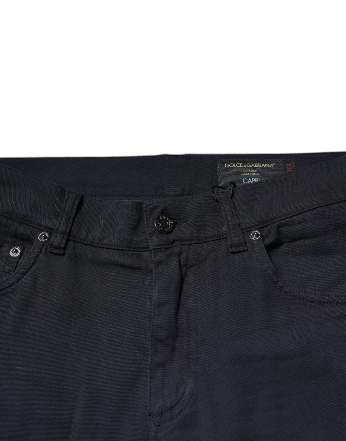 Jeans skinny en coton stretch noir à logo Dolce &amp; Gabbana