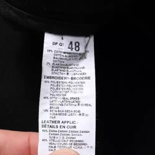 Dolce & Gabbana Zwarte Skinny Denim Jeans van Katoen met DG Crown Logo