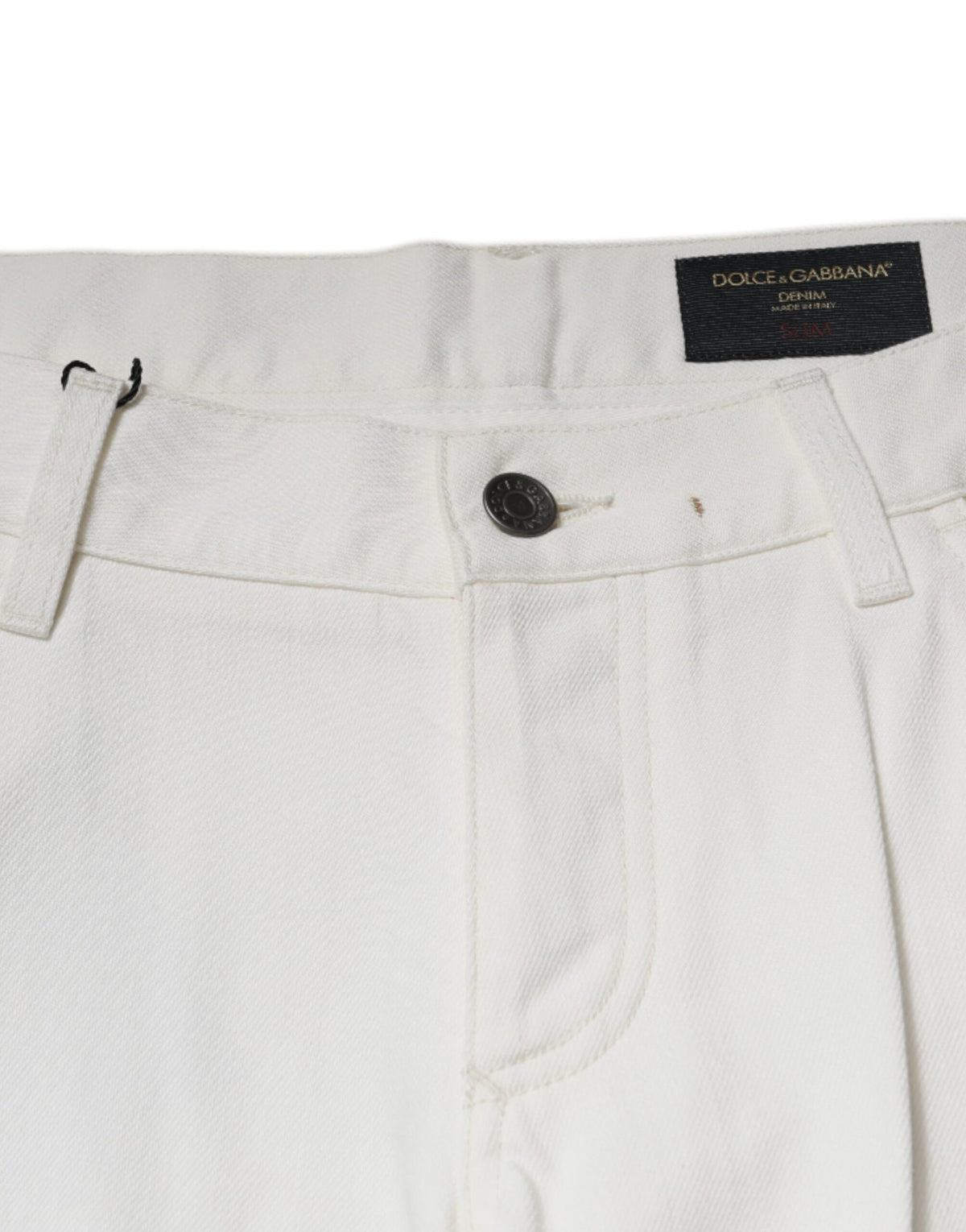 Jeans skinny en coton blanc Dolce &amp; Gabbana