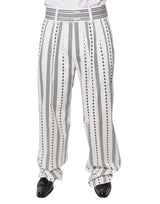 Pantalon habillé droit blanc de Dolce &amp; Gabbana