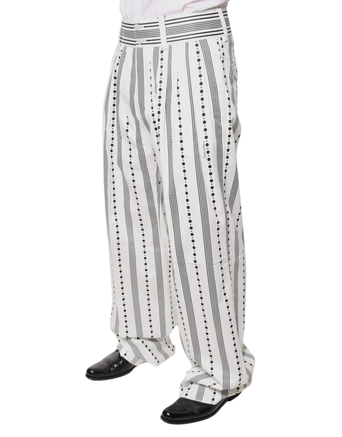 Pantalon habillé droit blanc de Dolce &amp; Gabbana