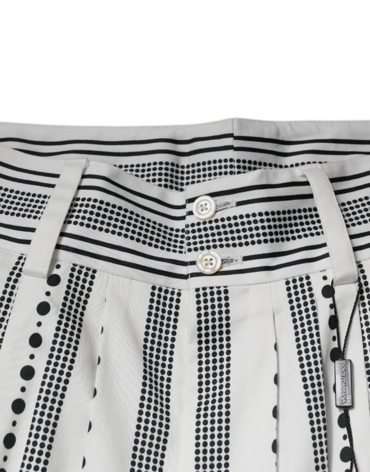 Pantalon habillé droit blanc de Dolce &amp; Gabbana