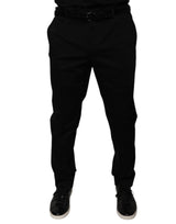Pantalon habillé noir à coupe fuselée de Dolce &amp; Gabbana
