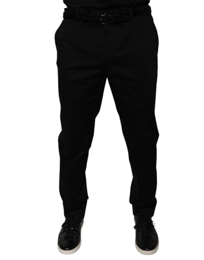 Pantalon habillé noir à coupe fuselée de Dolce &amp; Gabbana