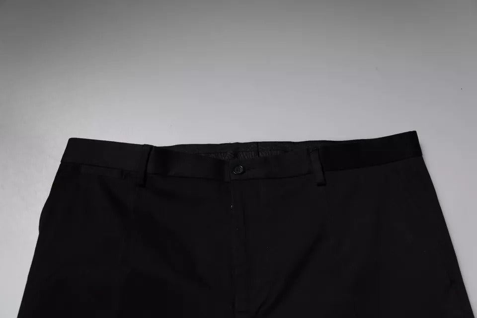 Pantalon habillé noir à coupe fuselée de Dolce & Gabbana