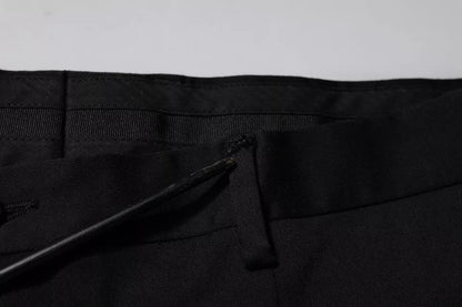 Pantalon habillé noir à coupe fuselée de Dolce & Gabbana