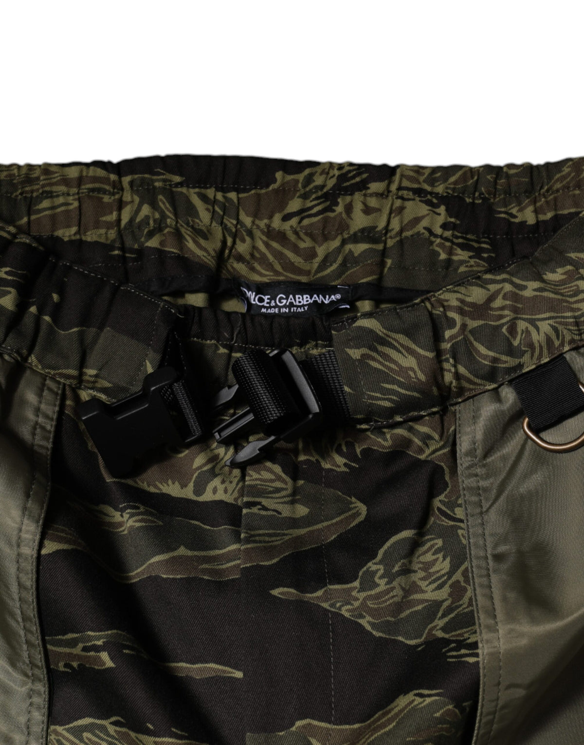 Pantalons cargo jogger en coton vert de Dolce &amp; Gabbana