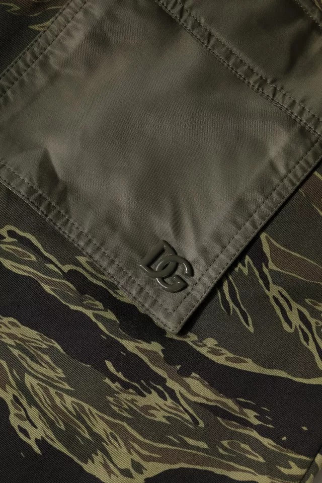 Pantalons cargo jogger en coton vert de Dolce &amp; Gabbana