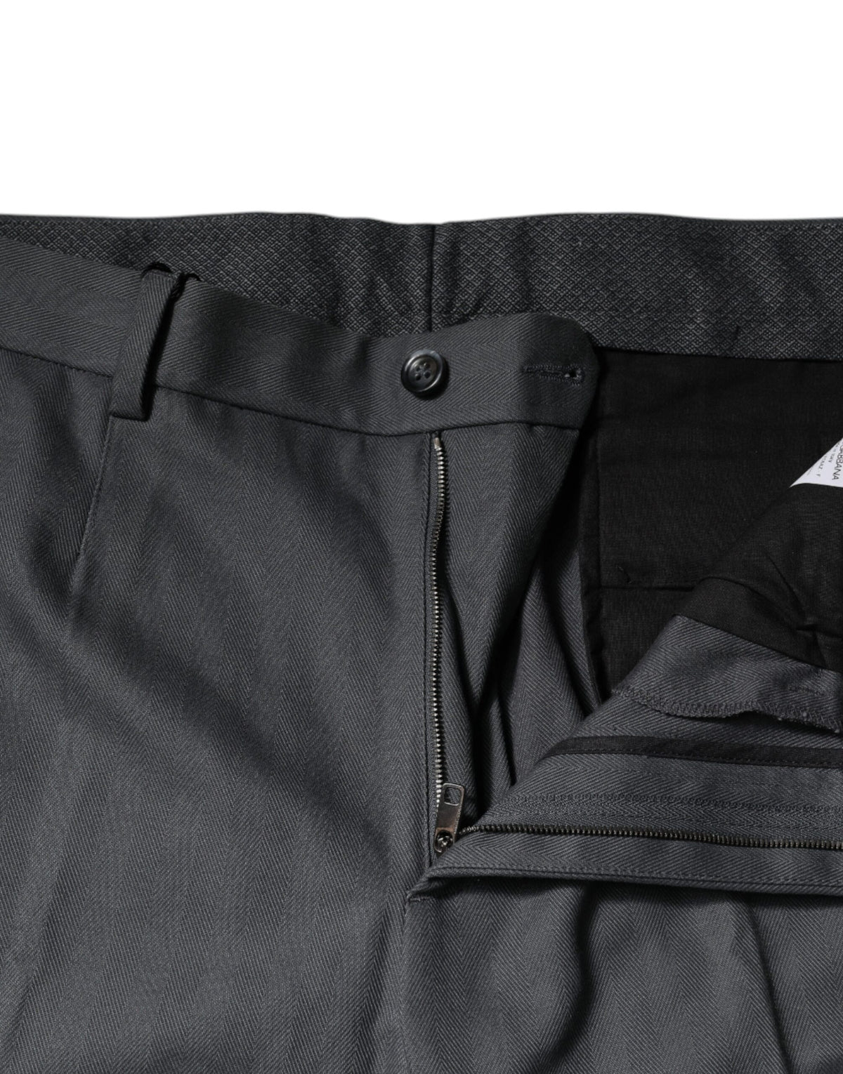 Pantalon tailleur droit gris Dolce &amp; Gabbana