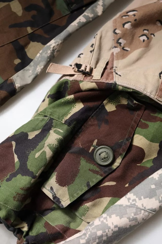 Pantalon cargo camouflage multicolore à motifs patchwork de Dolce &amp; Gabbana