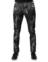 Jeans skinny en coton multicolore à motif tie-dye de Dolce &amp; Gabbana