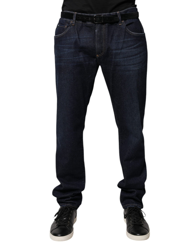 Dolce &amp; Gabbana donkerblauwe katoenen skinny jeans