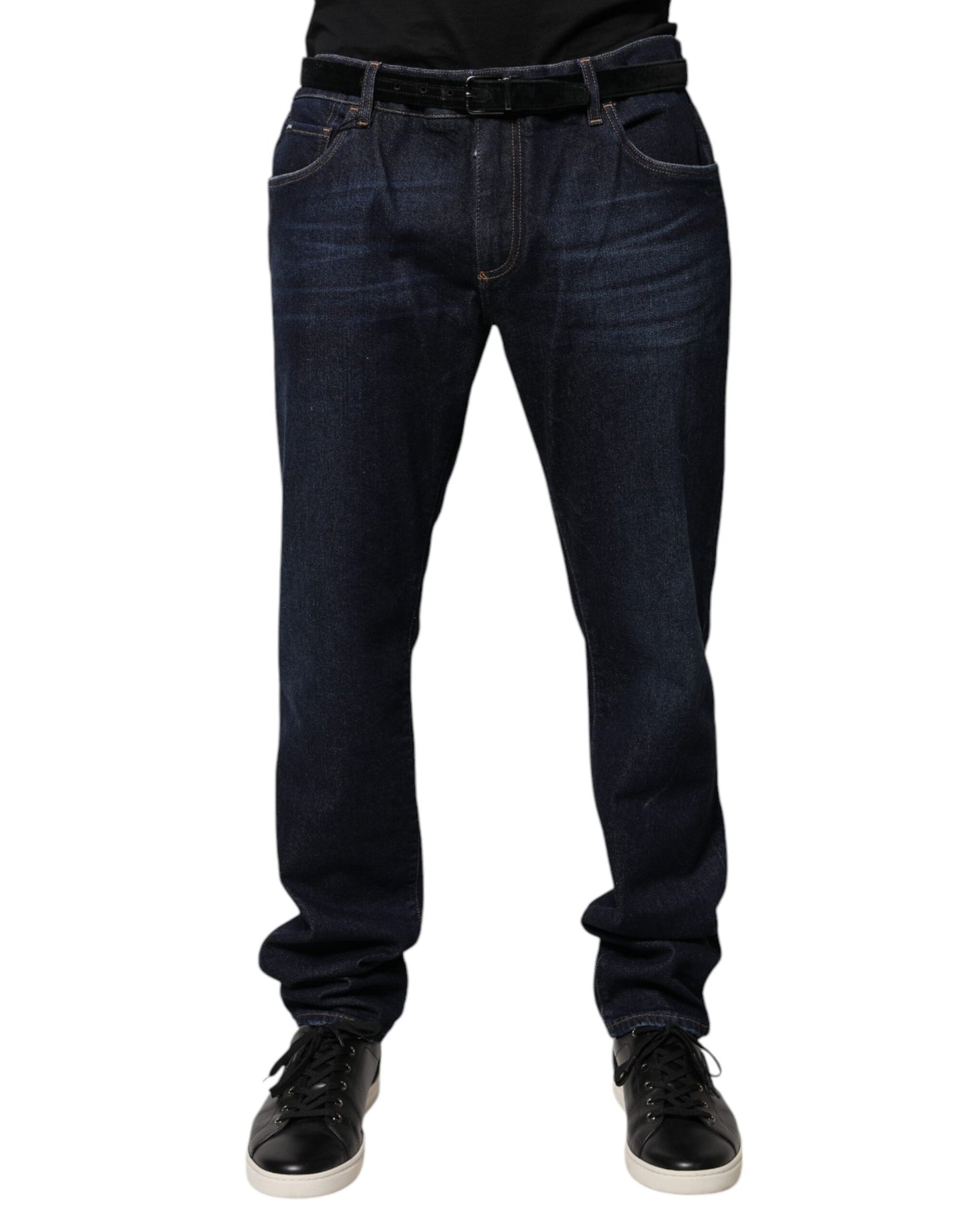 Dolce &amp; Gabbana donkerblauwe katoenen skinny jeans