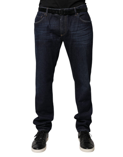 Dolce &amp; Gabbana donkerblauwe katoenen skinny jeans