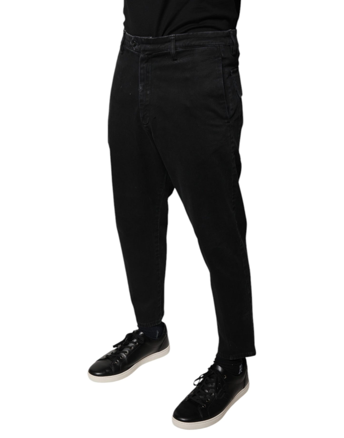 Jeans Cropped en jean noir HOUSTON pour homme de Dolce & Gabbana