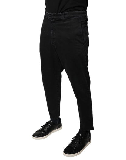 Jeans Cropped en jean noir HOUSTON pour homme de Dolce & Gabbana