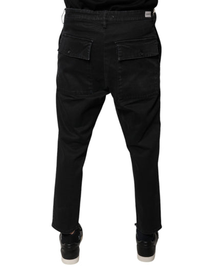 Jeans Cropped en jean noir HOUSTON pour homme de Dolce & Gabbana