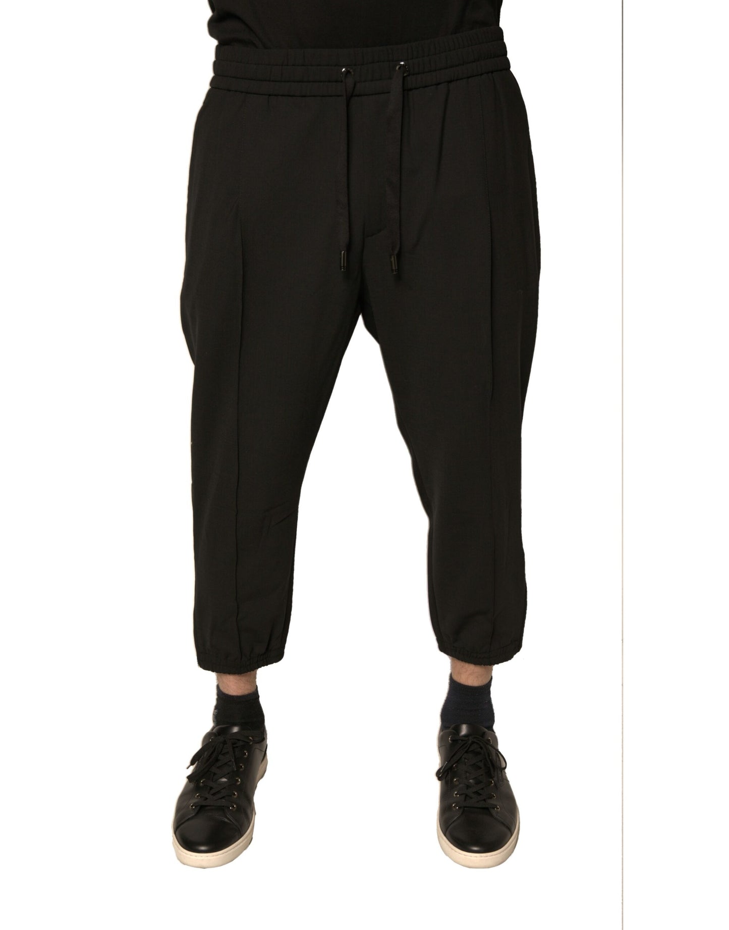 Dolce & Gabbana zwarte wollen joggingbroek