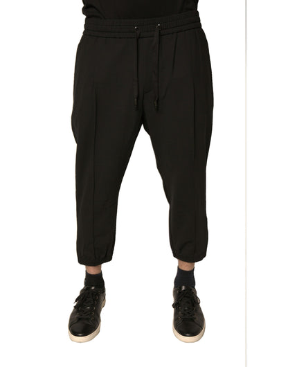 Dolce & Gabbana zwarte wollen joggingbroek