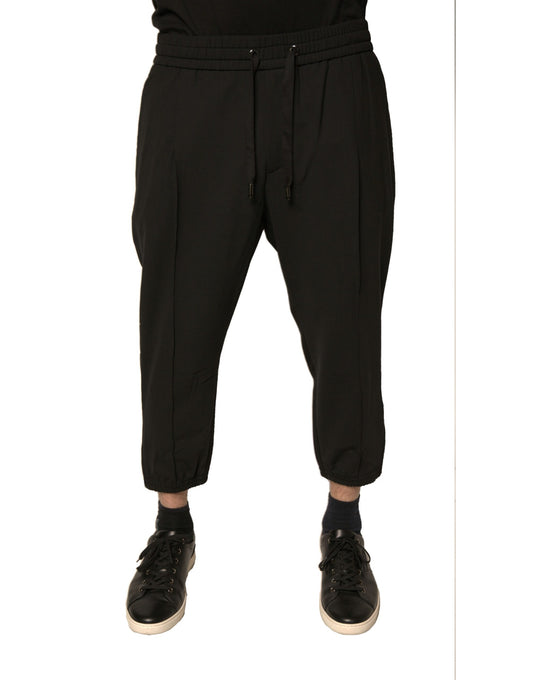 Dolce & Gabbana zwarte wollen joggingbroek
