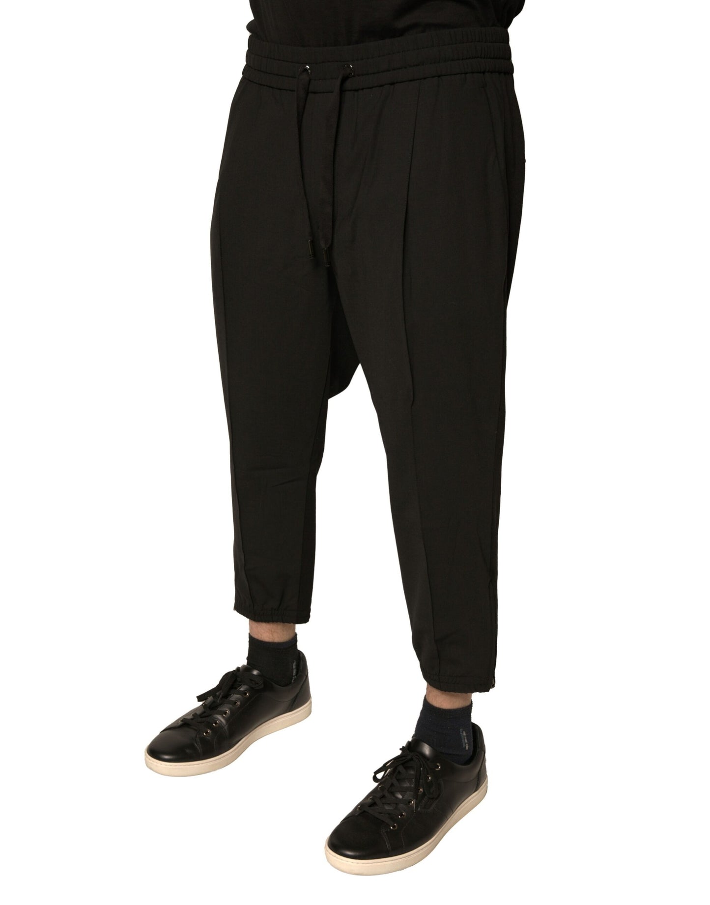 Dolce & Gabbana zwarte wollen joggingbroek
