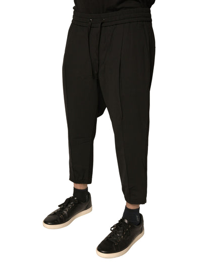 Dolce & Gabbana zwarte wollen joggingbroek