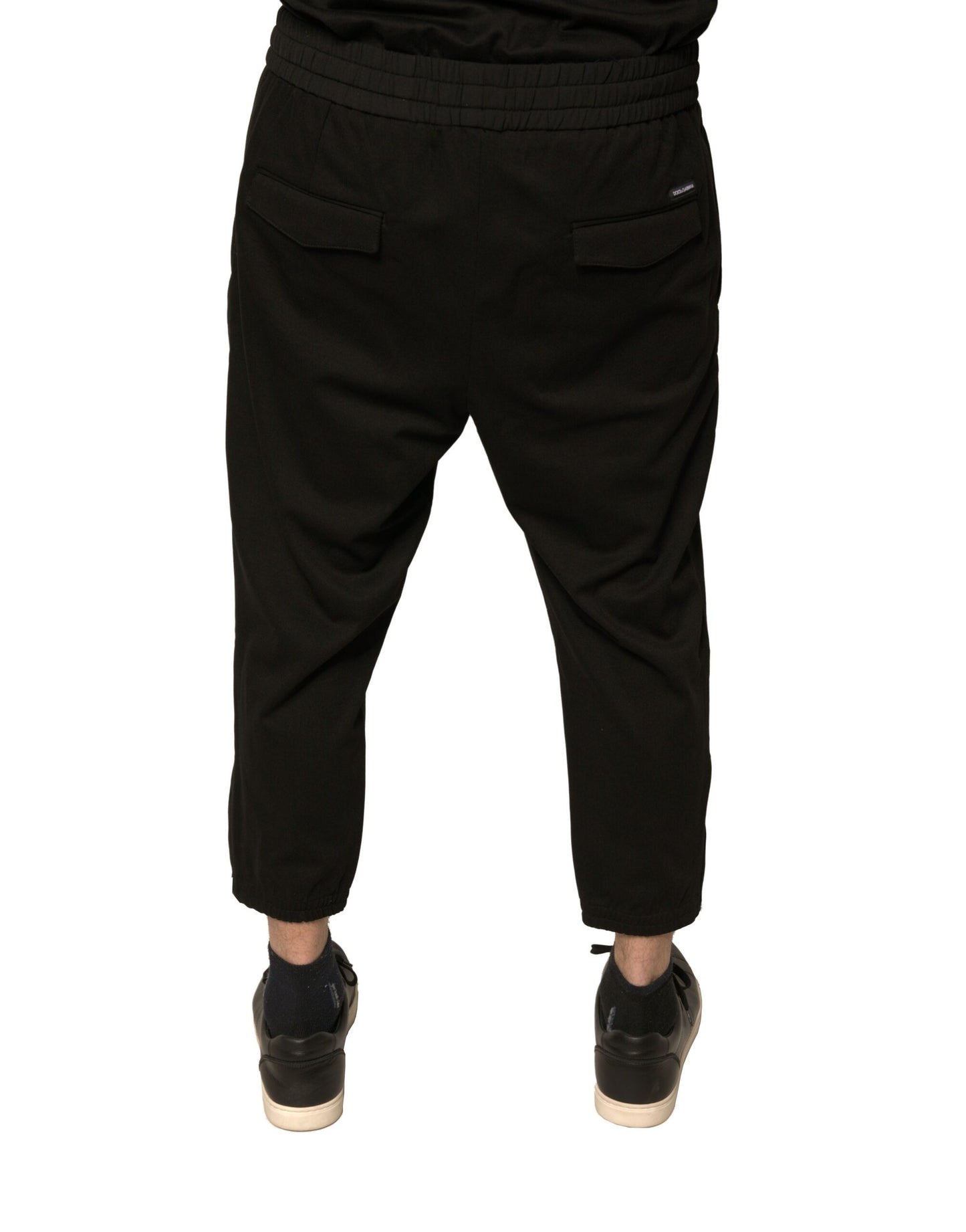 Dolce & Gabbana zwarte wollen joggingbroek