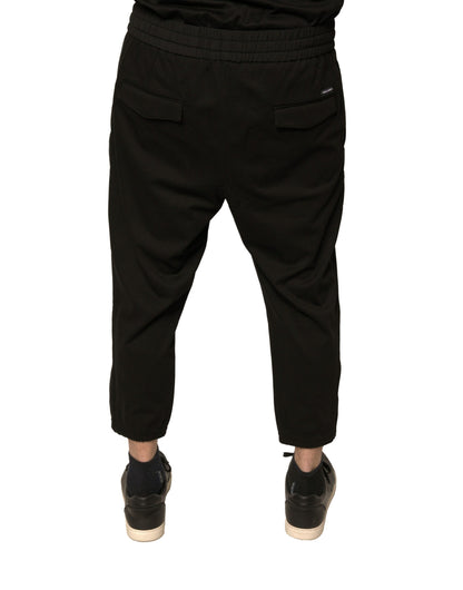 Dolce & Gabbana zwarte wollen joggingbroek