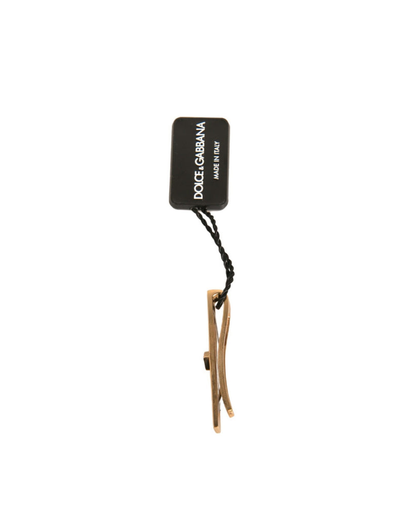 Dolce &amp; Gabbana gouden messing kristal merk stropdas clip bar