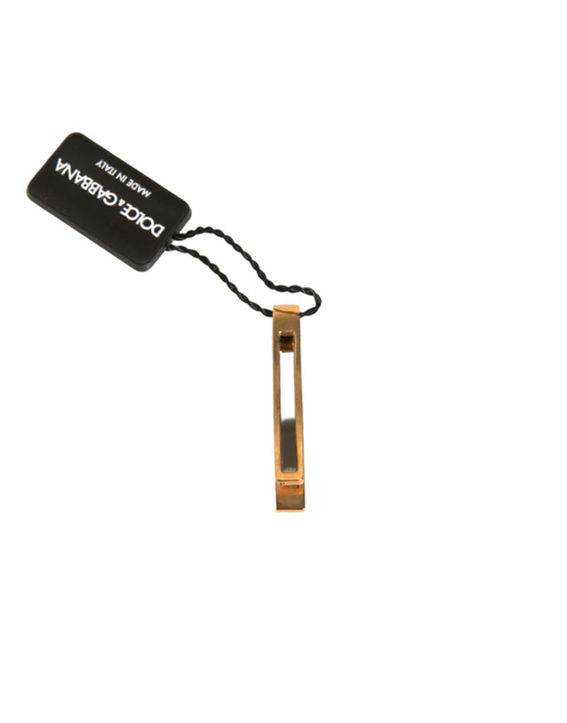Dolce &amp; Gabbana gouden messing kristal merk stropdas clip bar