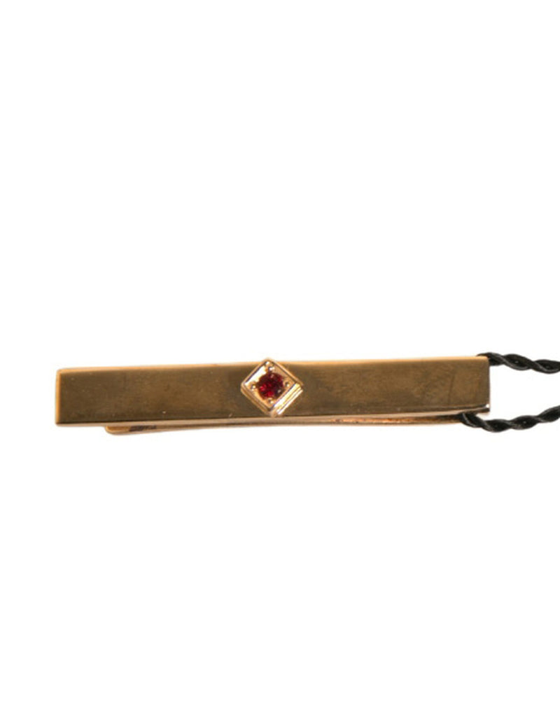 Dolce &amp; Gabbana gouden messing kristal merk stropdas clip bar