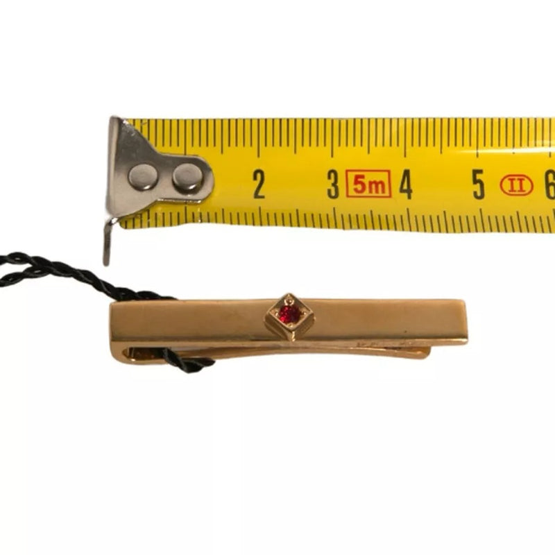 Dolce &amp; Gabbana gouden messing kristal merk stropdas clip bar